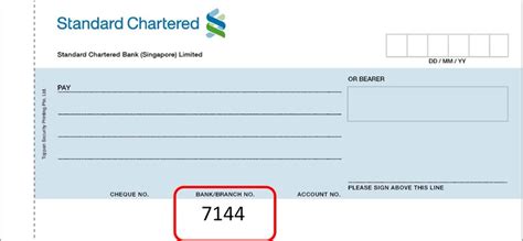 standard chartered singapore bank code